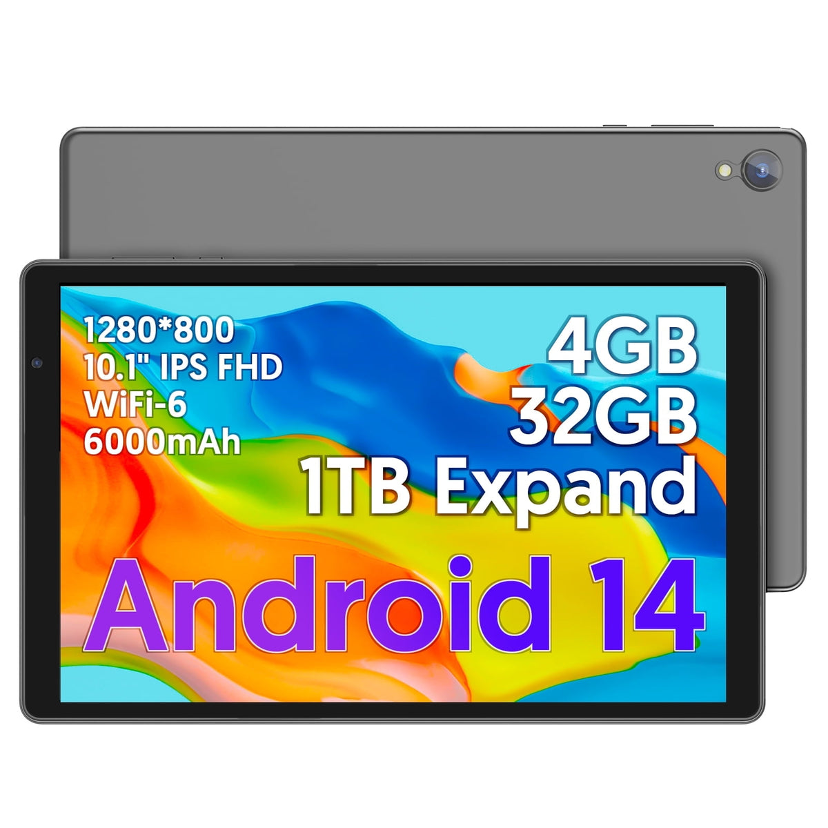 FITIFUN Android 14 Tablet 10 inch Tablets, 4GB RAM 32GB ROM 1TB Expand - My Store 2