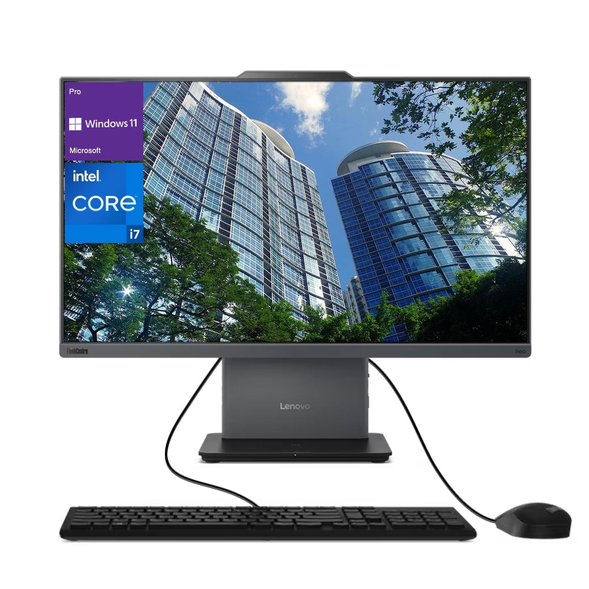 Lenovo Thinkcentre M90a All-in-One Desktop, 23.8” FHD Display, Intel