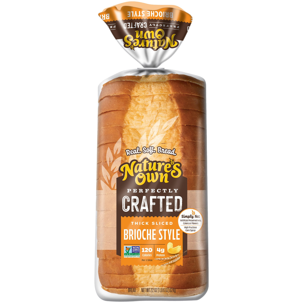 Nature's Own Perfectly Crafted Brioche Style Bread Loaf, Thick Sliced