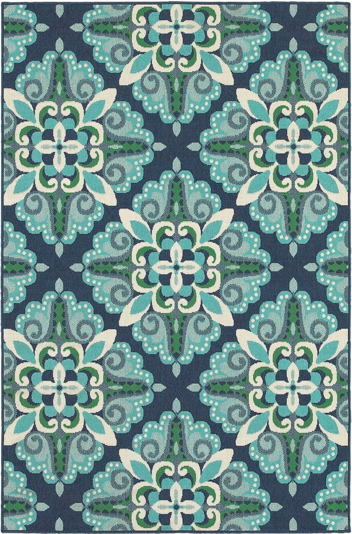 Sphinx Meridian Area Rug 2206B Blue Diamond Curls 8' 6" x 13' 0" Recta