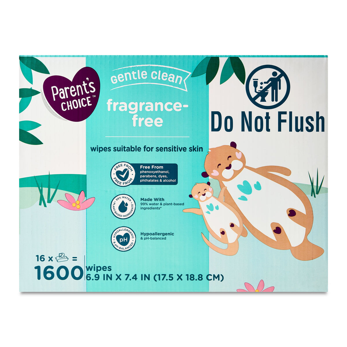 Parent's Choice Fragrance Free Baby Wipes, 900 Count (Select for More - My Store 2