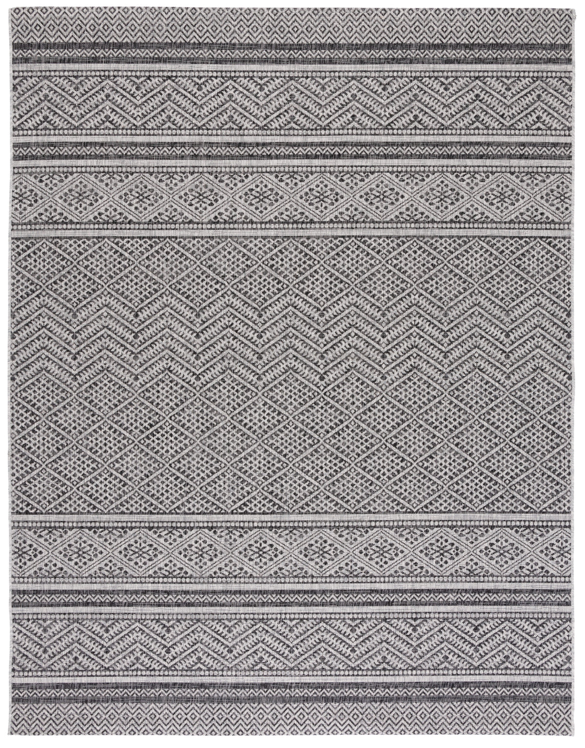 SAFAVIEH Courtyard Eric Geometric Chevron Indoor/Outdoor Area Rug, 5'3