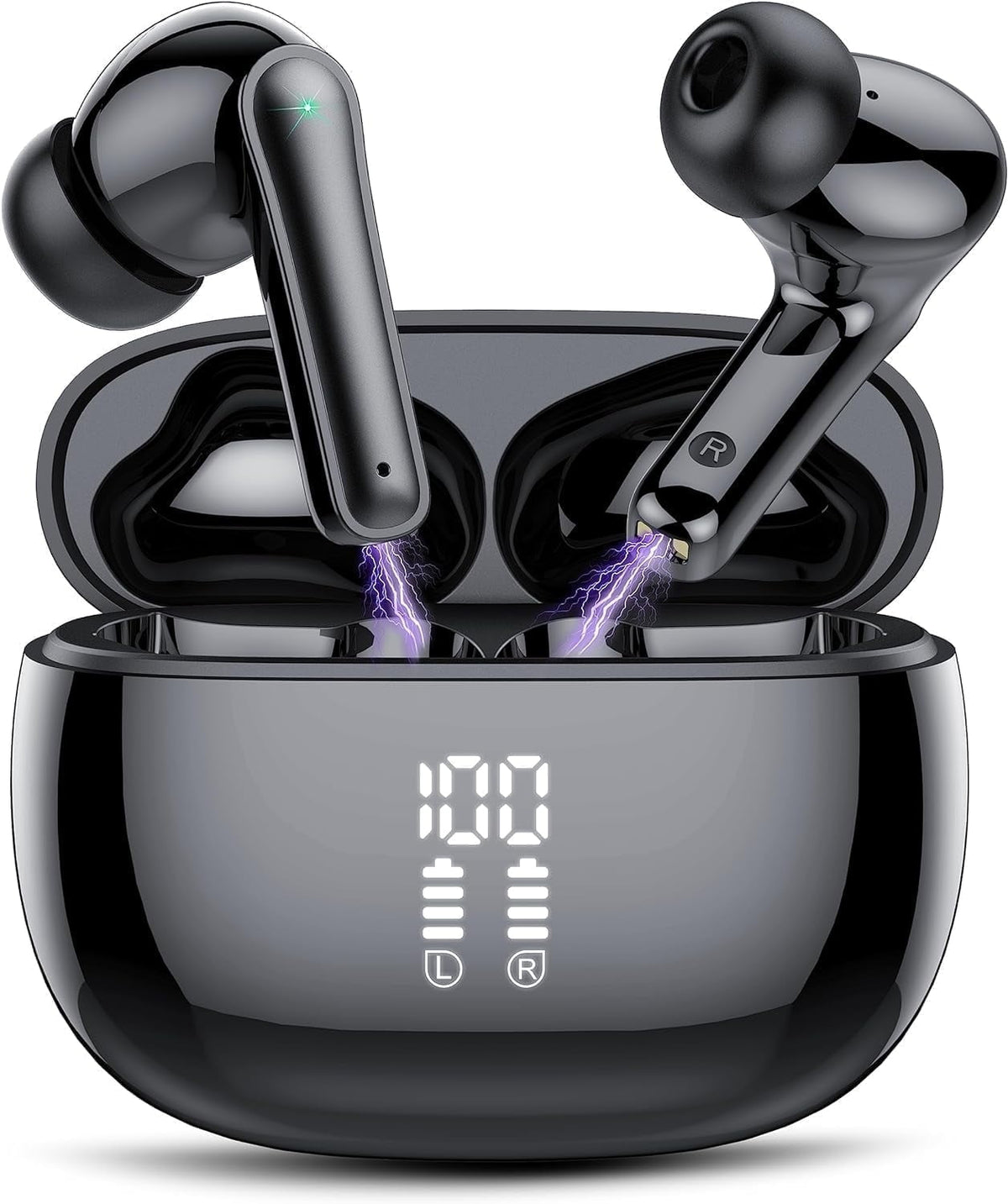 Wireless Ear Buds 48H Playtime Bluetooth Ear Buds Stereo Bluetooth Hea - My Store 2