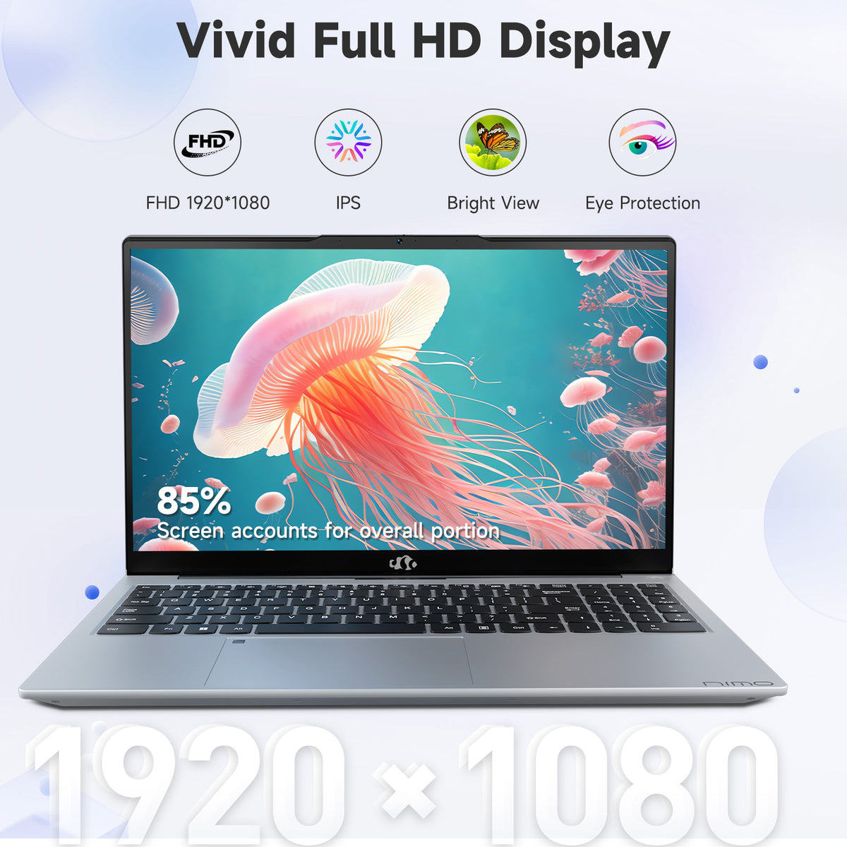 15.6"Laptop-Computer 16GB RAM 1TB SSD Intel Pentium 6 Cores i3-1215U 2