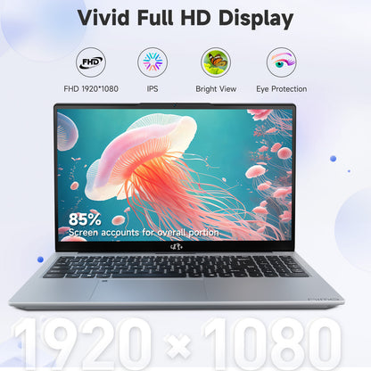15.6"Laptop-Computer 16GB RAM 1TB SSD Intel Pentium 6 Cores i3-1215U 2