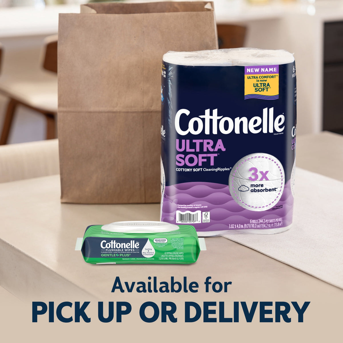 Cottonelle Ultra Soft Toilet Paper, 12 Mega XL Rolls