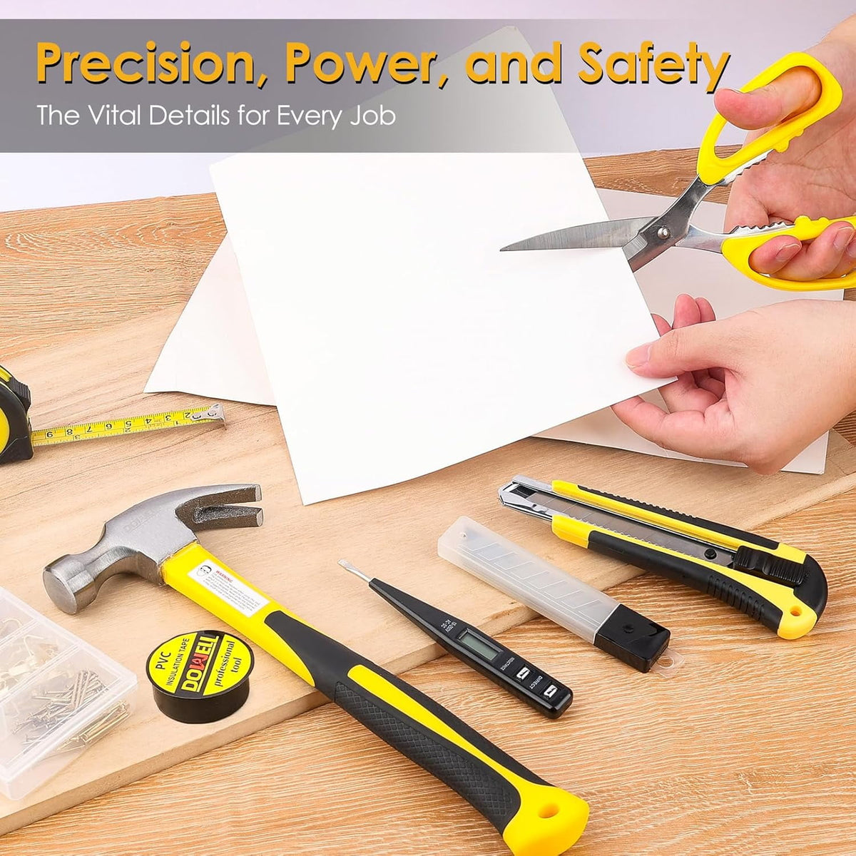 185-Piece Household Tool Kit with Sturdy Storage for Home Repair and P - My Store 2