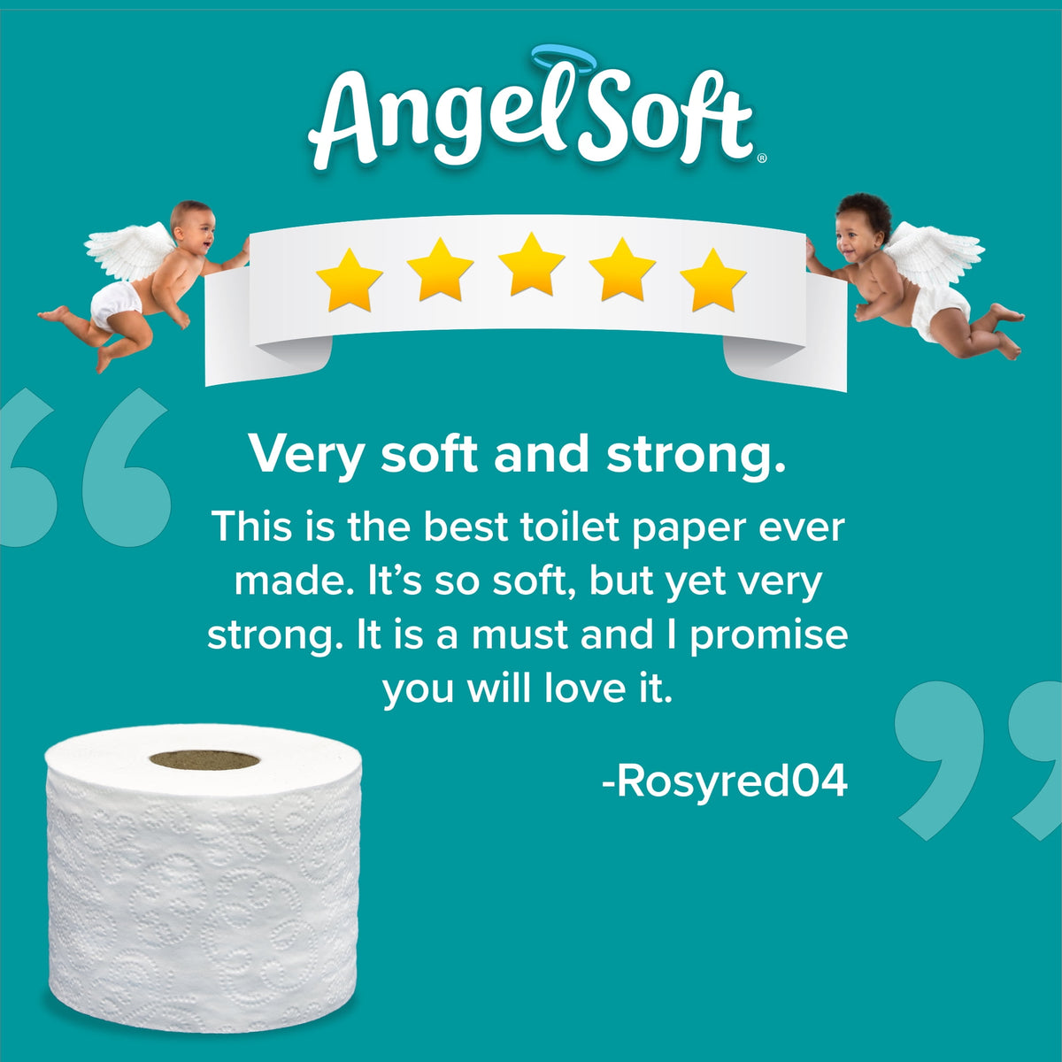 Angel Soft Toilet Paper, 18 Mega Rolls = 72 Regular Rolls, 2-Ply Bath