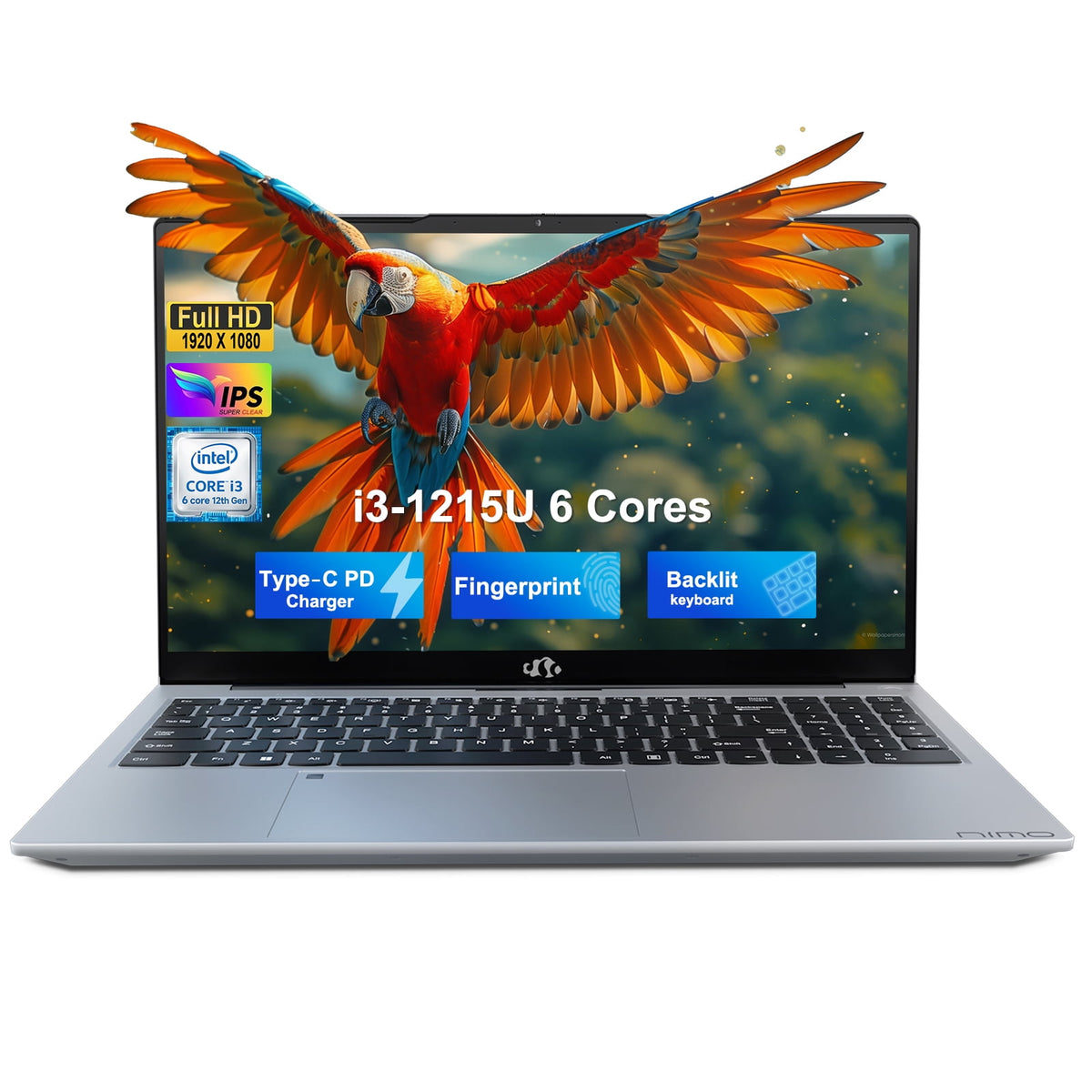 15.6"Laptop-Computer 16GB RAM 1TB SSD Intel Pentium 6 Cores i3-1215U 2