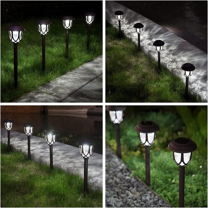10 Pack Solar Lights Outdoor Decorative, Solar Pathway Lights Outdoor,