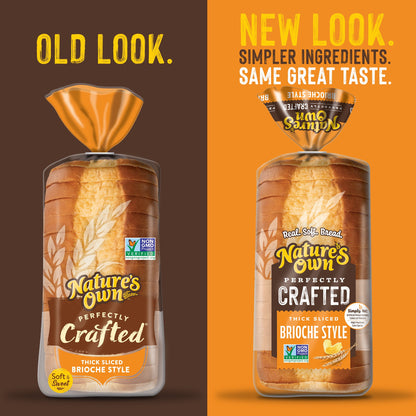 Nature's Own Perfectly Crafted Brioche Style Bread Loaf, Thick Sliced