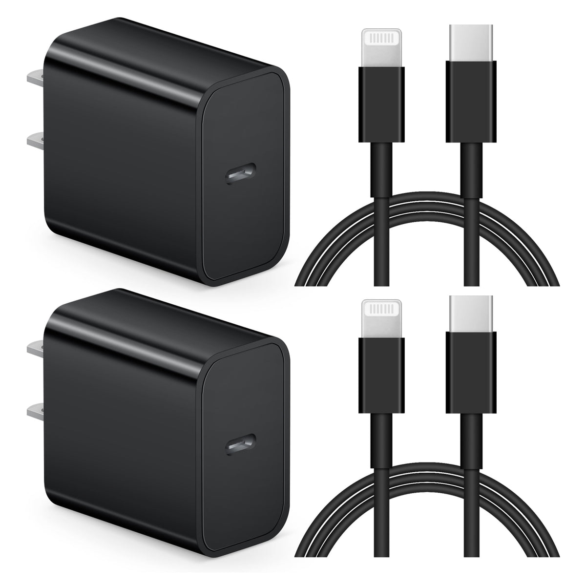 Coreykin 20W USB C Wall Charger-2 Pack Super Fast Charger with 6FT Cab - My Store 2