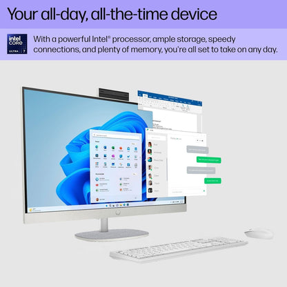 HP 27" All-in-One Desktop Computer, FHD IPS Display, 12-core Intel Cor