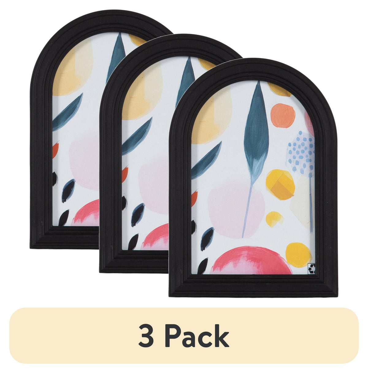(3 pack) DesignOvation 4x6 Arch Gold Decorative Tabletop Picture Frame - My Store 2