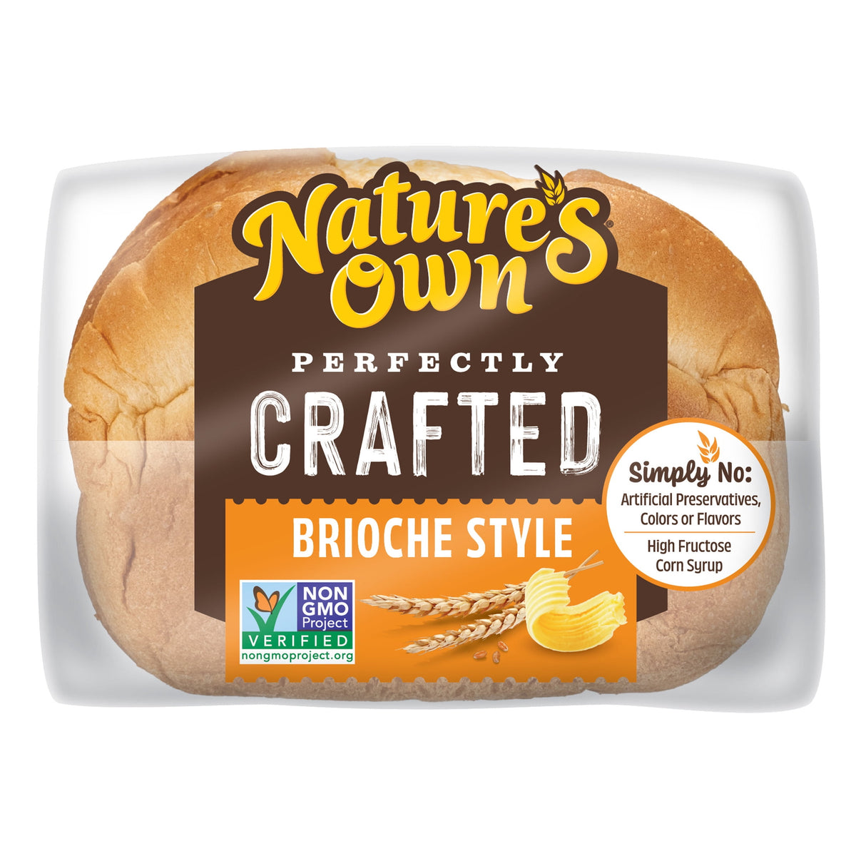 Nature's Own Perfectly Crafted Brioche Style Bread Loaf, Thick Sliced