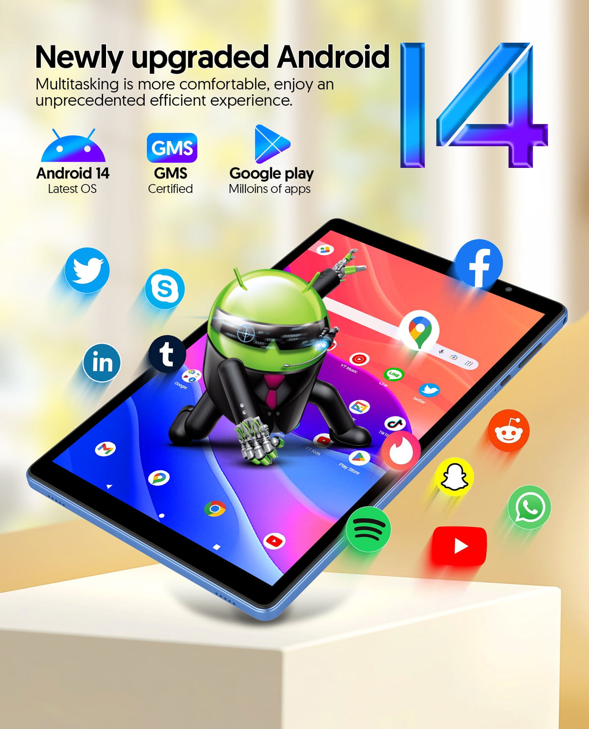 FITIFUN Android 14 Tablet 10 inch Tablets, 4GB RAM 32GB ROM 1TB Expand - My Store 2
