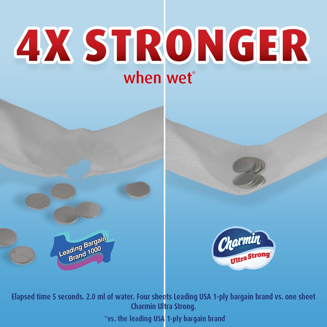 Charmin Ultra Strong Toilet Paper 12 Mega Rolls, 242 Sheets Per Roll