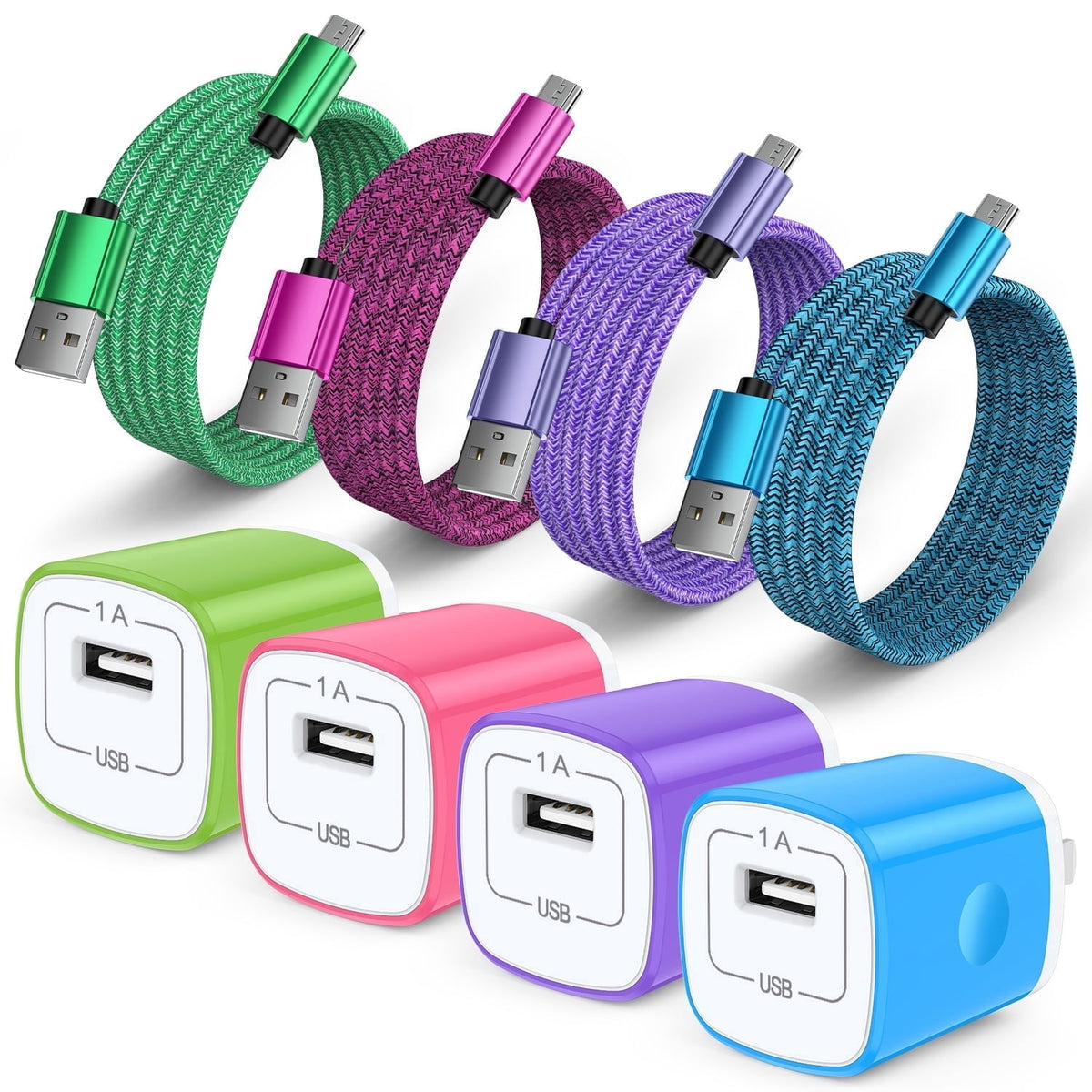Fast Charger USB Wall Charger with USB-A to Micro Cable 6FT Fast Charg - My Store 2
