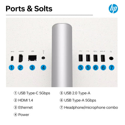 HP Essential 27" Touchscreen Business All-in-One, Intel Core Ultra 7 2