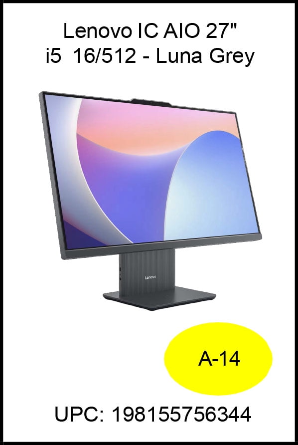 Lenovo IdeaCentre 27" FHD Non-Touch All-In-One Windows Desktop Core i5