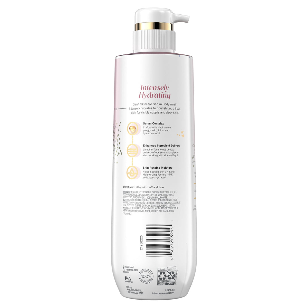 Olay Nourishing Body Wash for women, Hyaluronic Acid, 20 fl oz - My Store 2