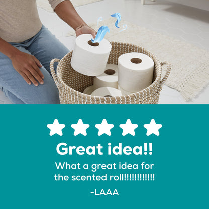 Angel Soft 2-Ply Toilet Paper, Fresh Linen Scented Tube, 12 Mega Rolls
