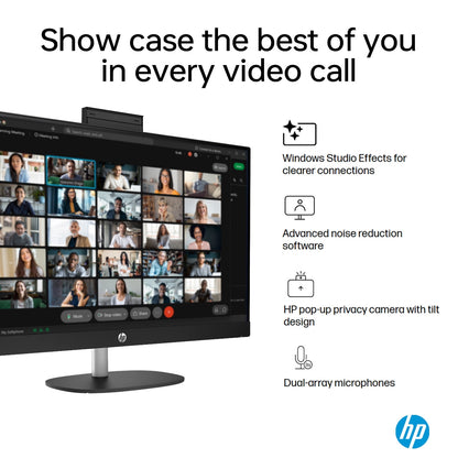 HP Essential 27" Touchscreen Business All-in-One, Intel Core Ultra 7 2