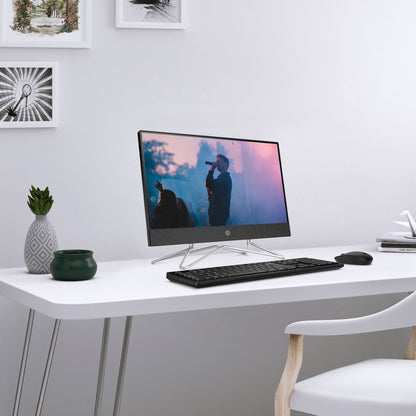 HP 22 All-in-One PC, Intel Pentium Silver J5040, 4GB RAM, 128GB SSD, J