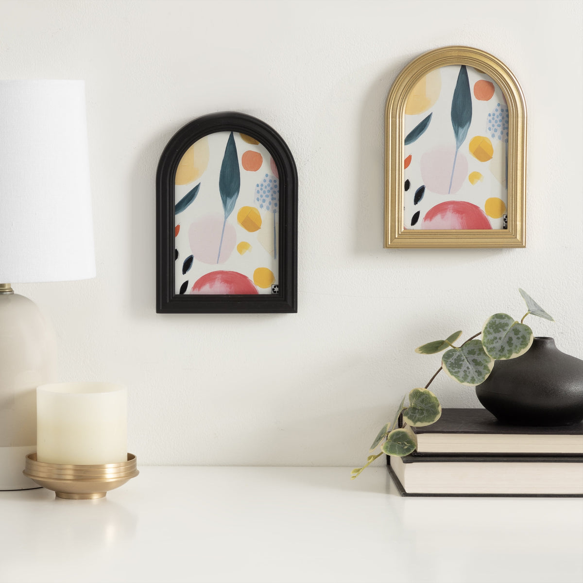 (3 pack) DesignOvation 4x6 Arch Gold Decorative Tabletop Picture Frame - My Store 2