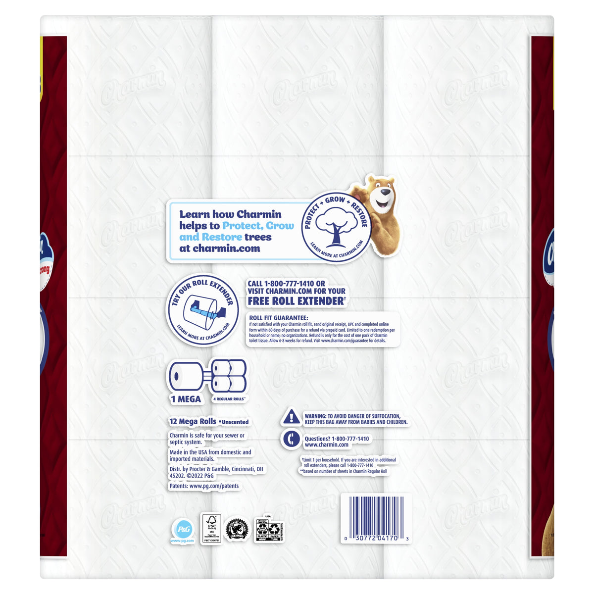 Charmin Ultra Strong Toilet Paper 12 Mega Rolls, 242 Sheets Per Roll