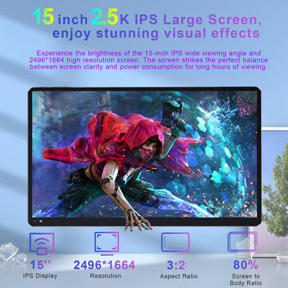 Golzer Android 14 Tablet 15 inch 2.5K Display, Helio G99 Octa-Core Pro - My Store 2