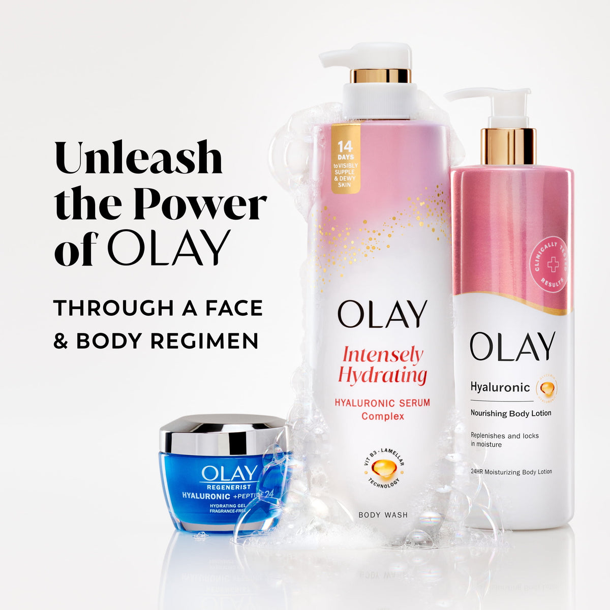 Olay Nourishing Body Wash for women, Hyaluronic Acid, 20 fl oz - My Store 2