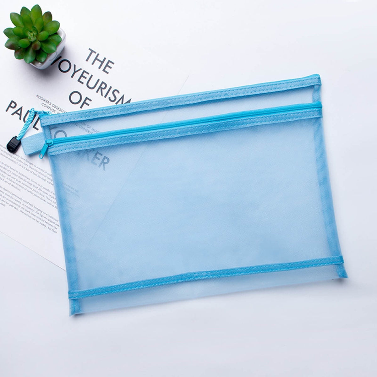 JoyMoreHome Mesh Zipper Pouch,Waterproof Zipper Bags, Document Folders - My Store 2