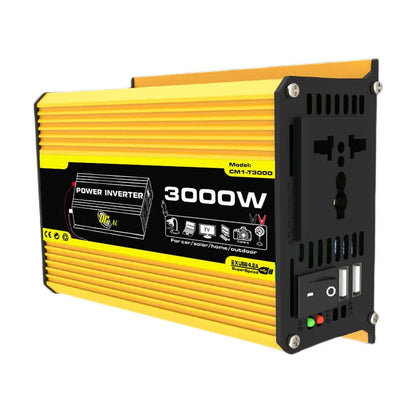 3000 Watts Power Inverter, DC 12v to AC 220V Car Inverter Dual with 4.