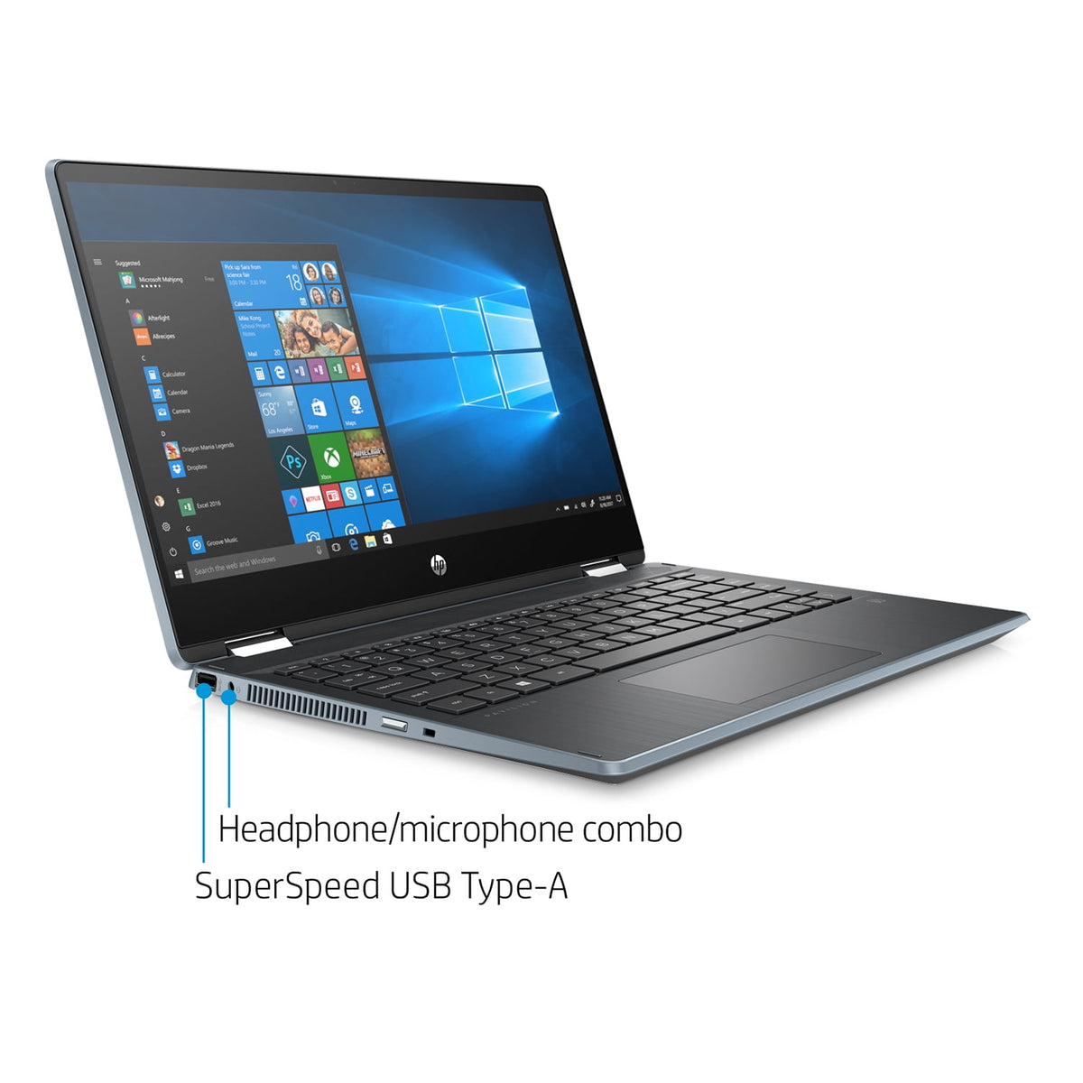 2020 HP Pavilion x360 2 in 1 Touchscreen Laptop, 14" IPS Full HD PC, 1