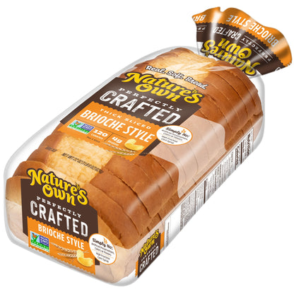Nature's Own Perfectly Crafted Brioche Style Bread Loaf, Thick Sliced