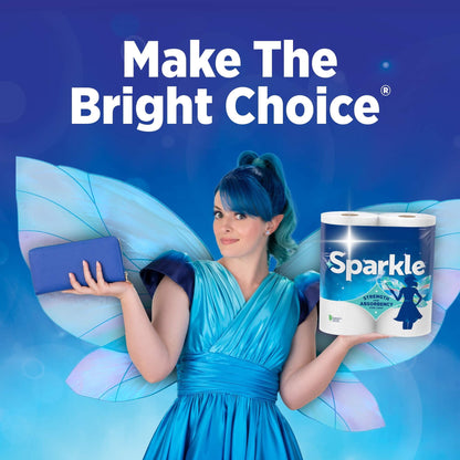 Sparkle Tear-A-Square Paper Towels, 3 Triple Rolls, 165 Sheets per Rol