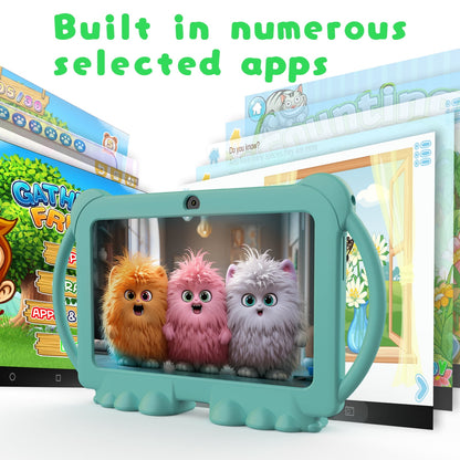 Kids Tablet, 7 inch Android Tablet for Kids, 4GB RAM 32GB ROM 1024GB E - My Store 2