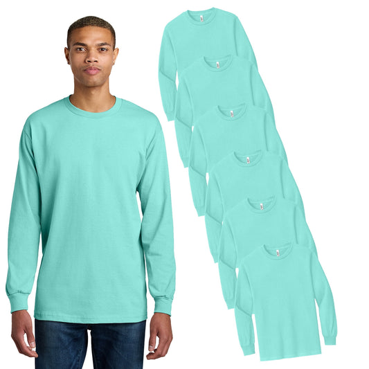American Apparel Men's Heavyweight Cotton Long Sleeve T-Shirt, Durable