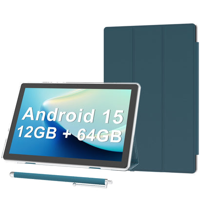 Android 15 Tablet 10 inch Tablets with Case, 12GB RAM + 64GB ROM (Expa - My Store 2