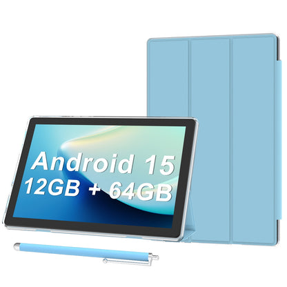 Android 15 Tablet 10 inch Tablets with Case, 12GB RAM + 64GB ROM (Expa - My Store 2