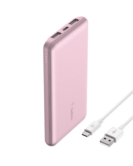 Belkin Portable Charger, USB-C Power Bank 10,000mAh w/ 1xUSB-C and 2xU - My Store 2