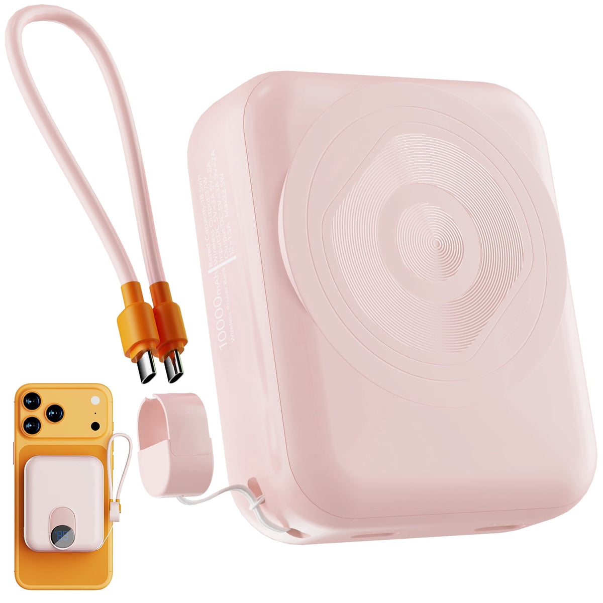 20000mAh Power Bank Portable Fast Charger with 4 Cables, Compatible wi - My Store 2