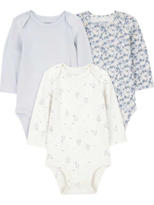 Carter's Child of Mine Baby Bodysuits, 3-Pack, Sizes Preemie-18 Months - My Store 2