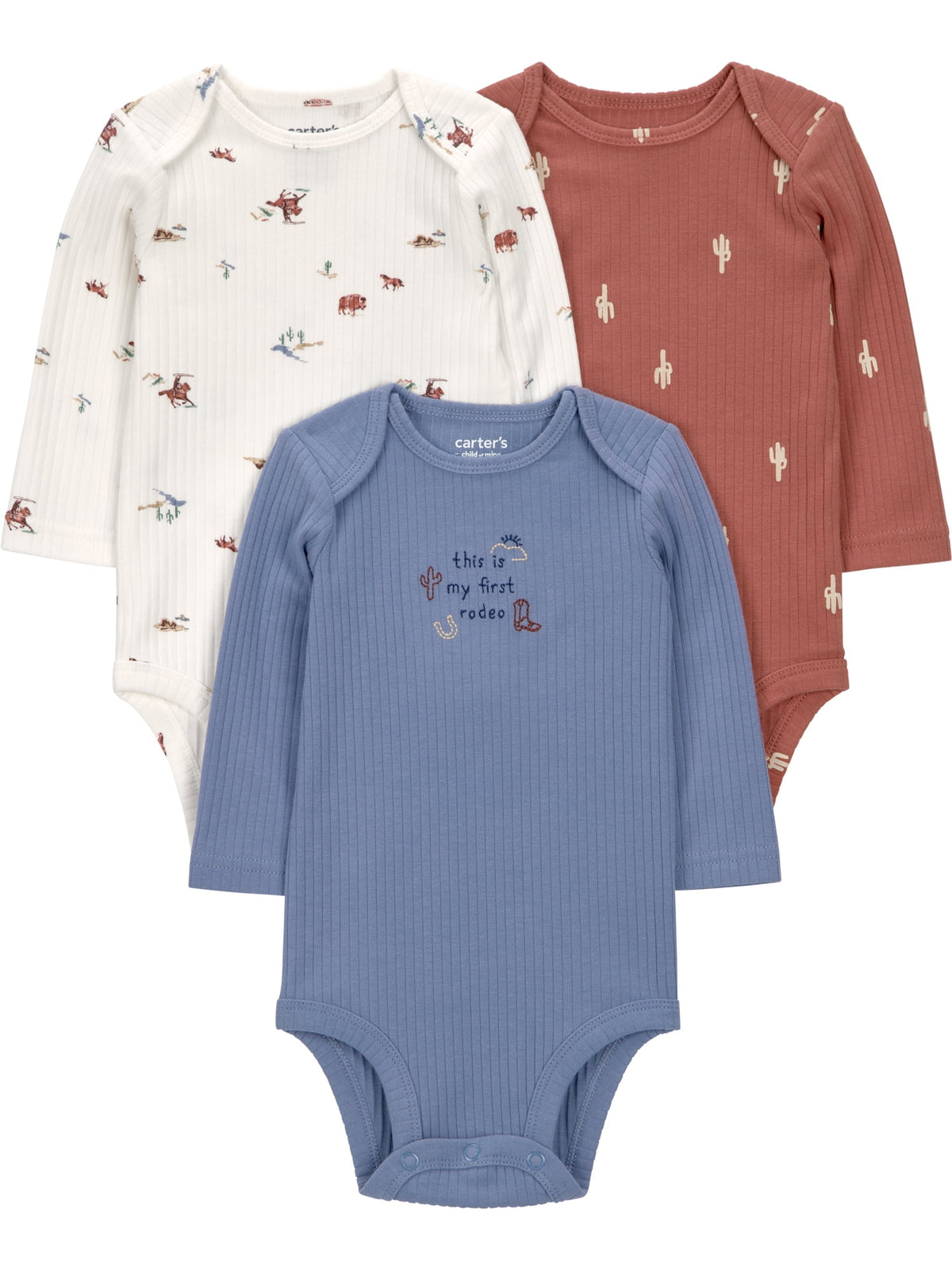 Carter's Child of Mine Baby Bodysuits, 3-Pack, Sizes Preemie-18 Months - My Store 2