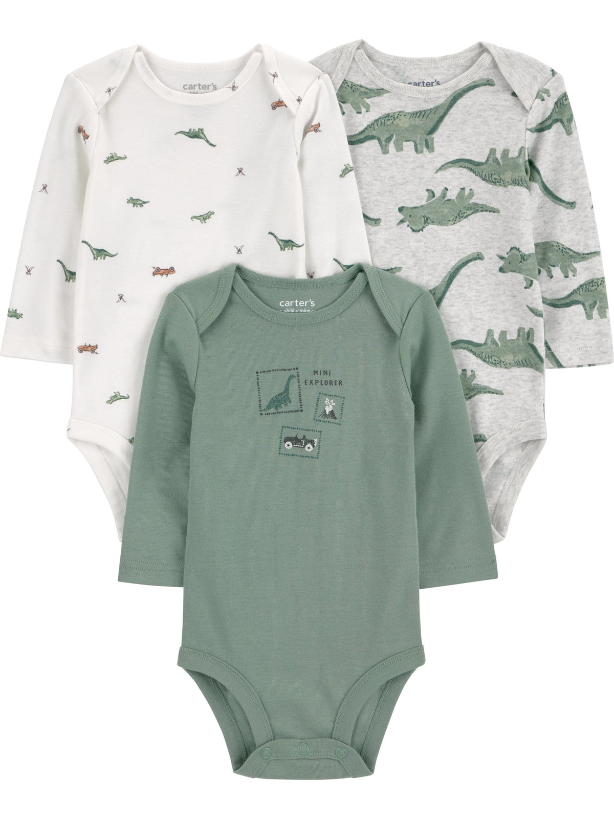 Carter's Child of Mine Baby Bodysuits, 3-Pack, Sizes Preemie-18 Months - My Store 2