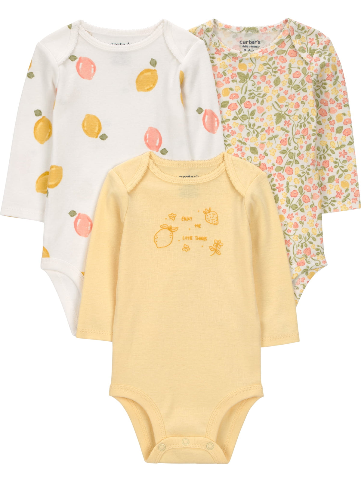 Carter's Child of Mine Baby Bodysuits, 3-Pack, Sizes Preemie-18 Months - My Store 2