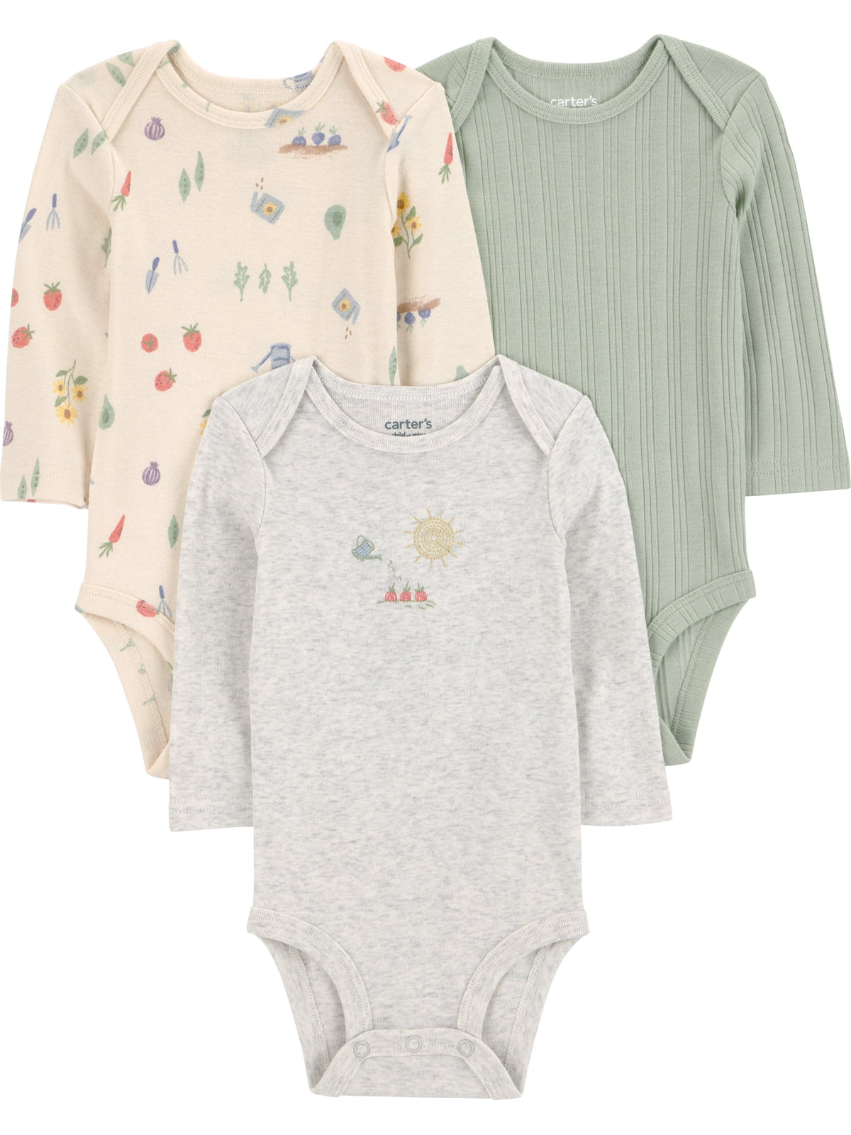 Carter's Child of Mine Baby Bodysuits, 3-Pack, Sizes Preemie-18 Months - My Store 2