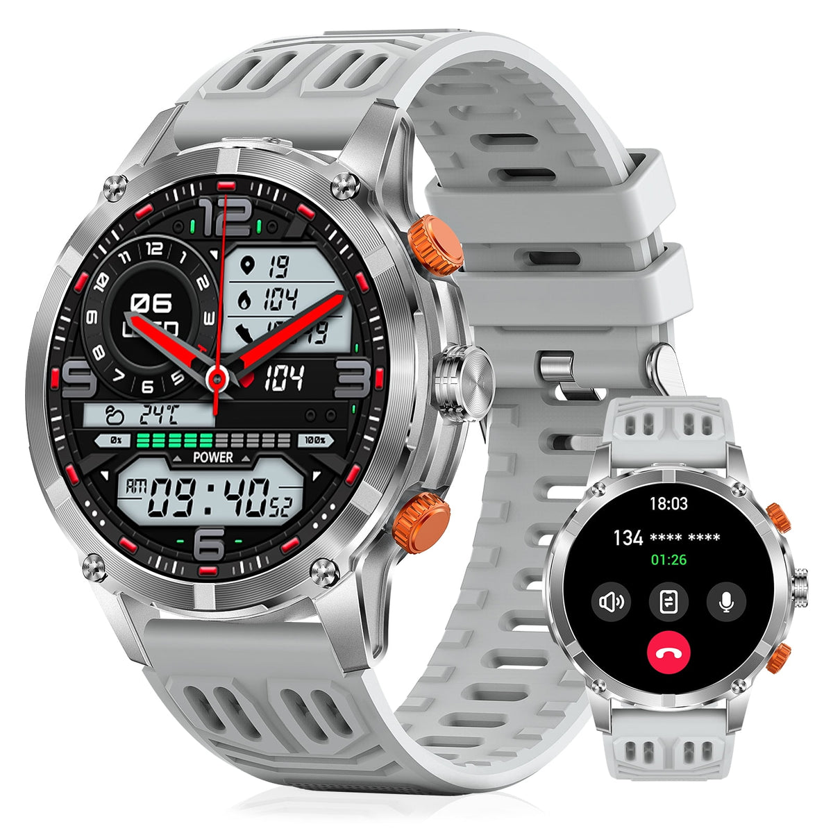 Cyberdyer Smart Watch with LED Flashlight, 100+ Sports Modes, 1.7" HD - My Store 2