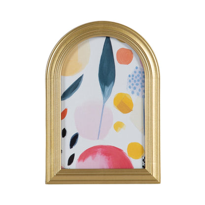 (3 pack) DesignOvation 4x6 Arch Gold Decorative Tabletop Picture Frame - My Store 2